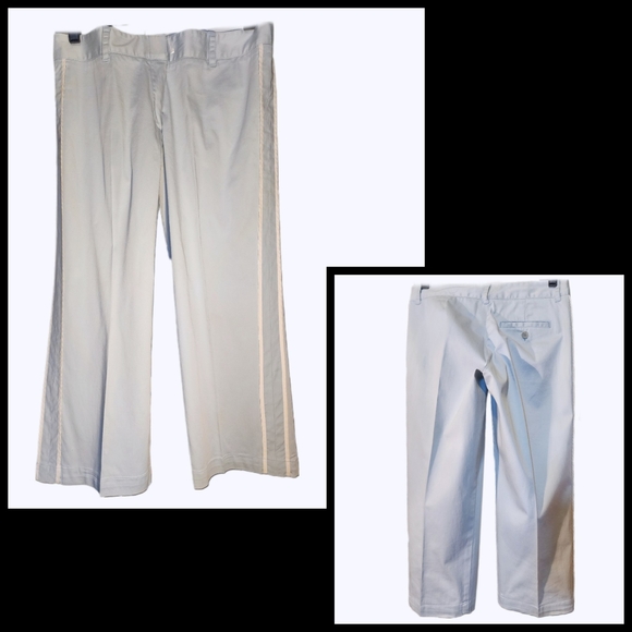 BCBGMaxAzria Side Piping Stripe Cotton Capri Pants - Picture 10 of 16